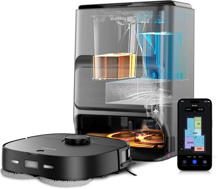 Produktbild Eureka Saug- & Wischroboter mit All-in-One Station (J12 Ultra) (5000 Pa, Wischpads (rotierend))
