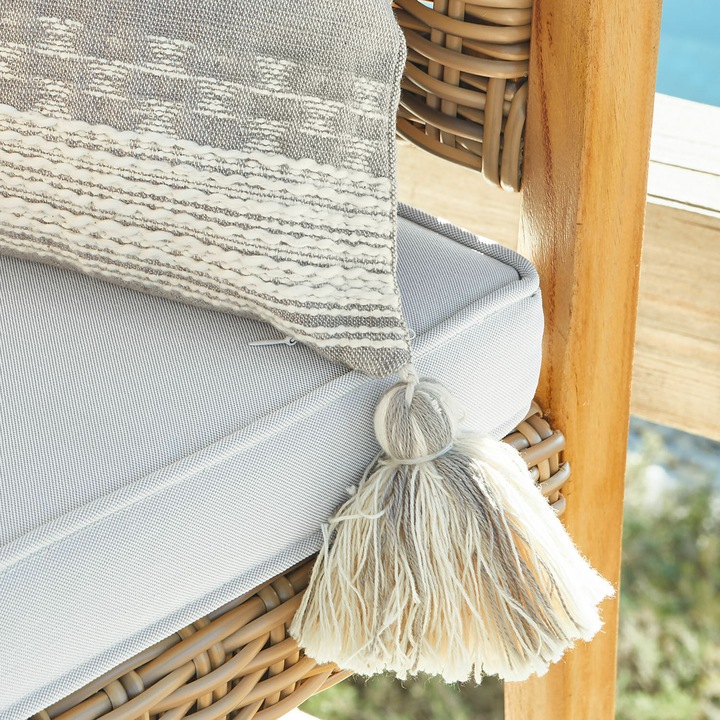 Produktbild Loberon Kissenhülle 2er Set Fontavon grau/beige (40 x 40 cm)