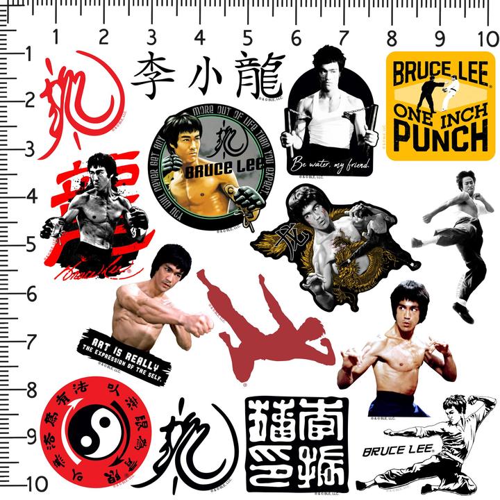 Actual product image Bruce Lee Deluxe Stickers (Pack of 50)