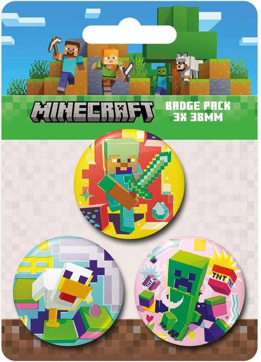 Produktbild Minecraft FigurenAbzeichen (3erPack)