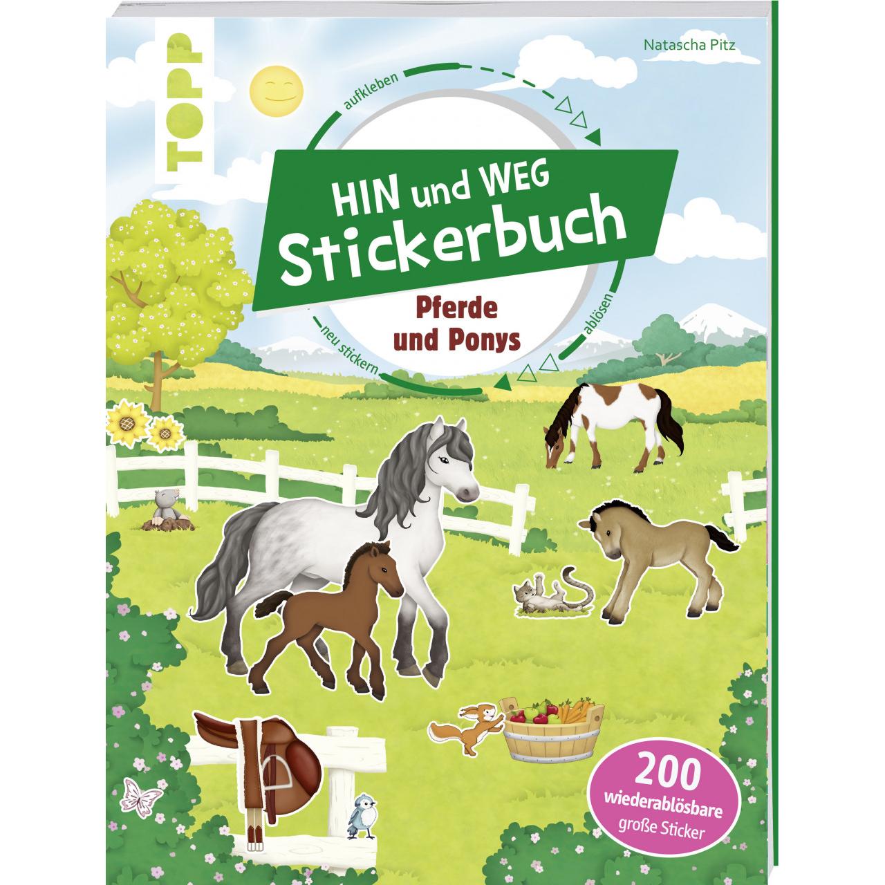 Thumbnail - Das Hin-und-weg-Stickerbuch. Pferde und Ponys, Kinderbücher von Natascha Pitz