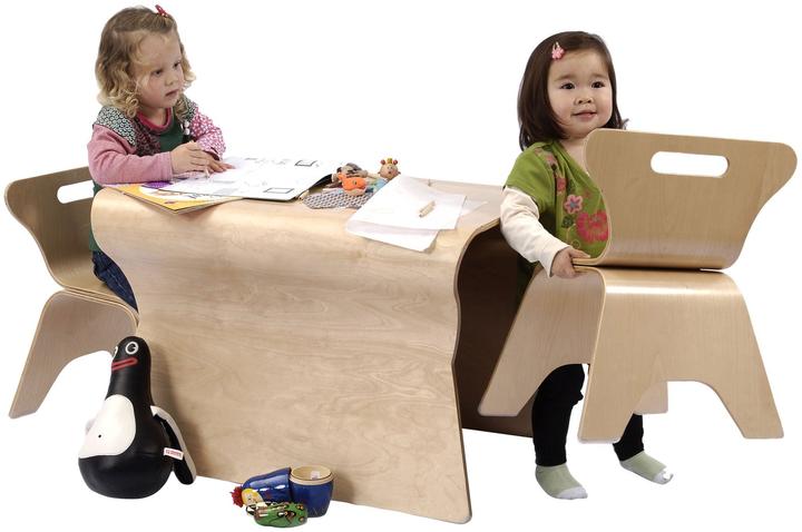 Produktbild Bloom Otto Tische & 2 Stühle -Natural (Kinderstuhl)