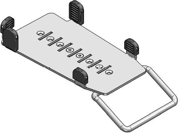 Actual product image Ergonomic Solutions Ingenico iPP350 MultiGrip Plate with Handle Black