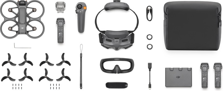 Produktbild DJI Avata 2 Fly More Combo (Three Batteries) (23 min, 377 g, 12 Mpx)