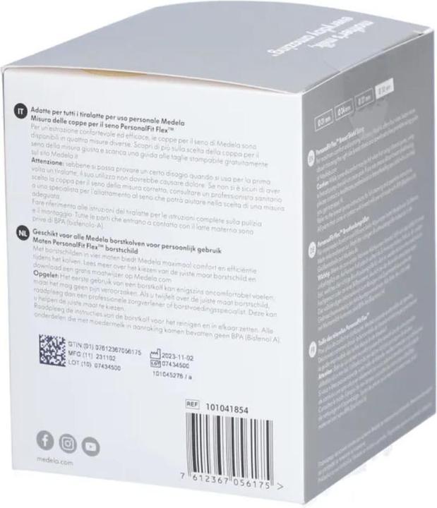 Actual product image Medela PersonalFit Flex, 2 chest tubes size L (27mm) (XL)