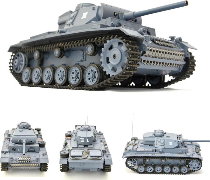 Actual product image Es-toys Heng Long RC Tank Combat Vehicle III, 1:16 (RTR Ready-to-Run)