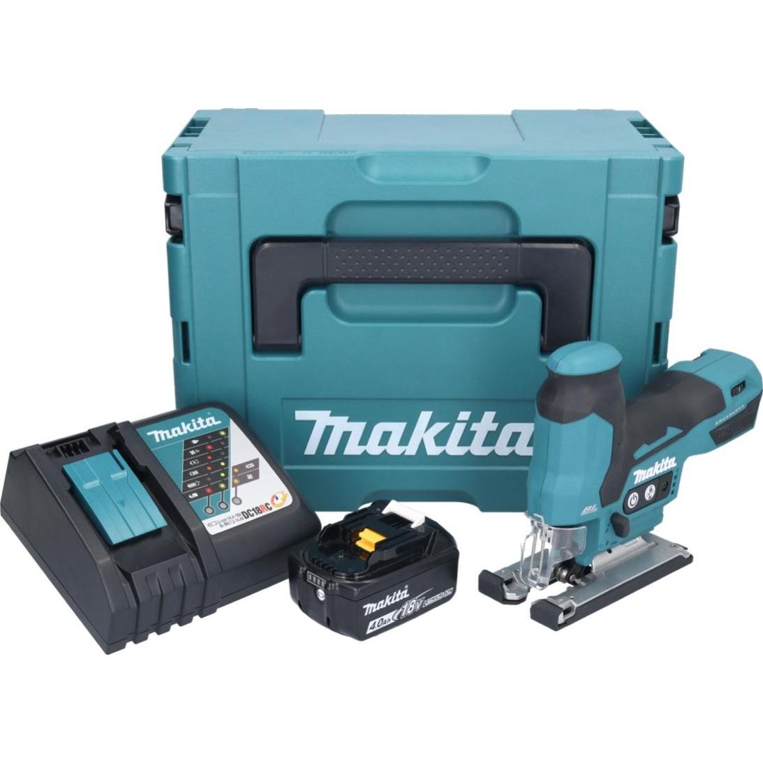 Thumbnail - Makita, Stichsäge, DJV 185 RM1J Akku Pendelhubstichsäge 18 V Brushless + 1x Akku 4,0 Ah + Ladegerät + Makpac