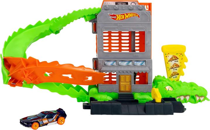 Produktbild Mattel HW Krokodyl - atak na pizzerię zestaw JHL93