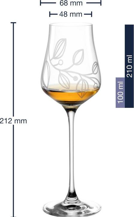Immagine prodotto Leonardo Bicchiere da grappa Boccio 210 ml, 6 pezzi, Trasparente (2.10 dl, 6x, Bicchieri da liquore + bicchieri da grappa)