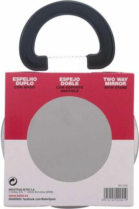 Actual product image Beter ESPEJO metálico doble x3 con soporte abatible 12,2 cm 1 pz