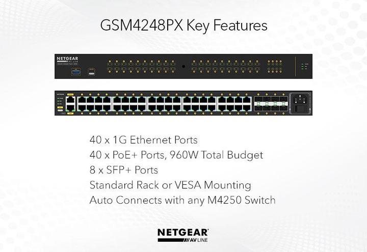 Produktbild Netgear M4250-40G8XF-PoE+ (40 Ports)