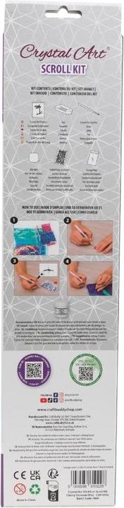 Actual product image Craft Buddy Cherry Blossom Bliss, 35x45cm Crystal Art Scroll