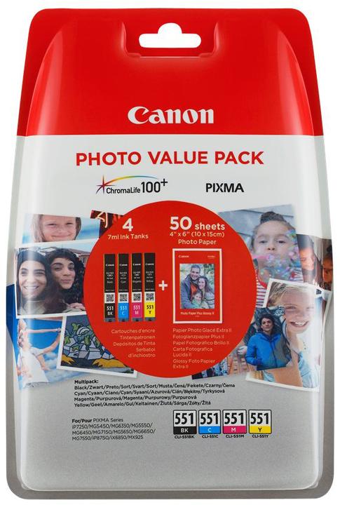 Produktbild Canon CLI-551 (CMYK)