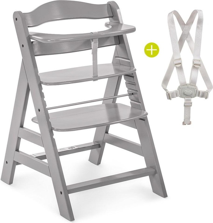 Produktbild Hauck Hochstühle Alpha Plus Grau Newborn Set Deluxe - 4-tlg. Hochstuhl (Hochstuhl)