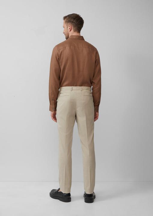 Actual product image S.Oliver Hose s.O PURE: Fein gemusterte Anzughose (98)