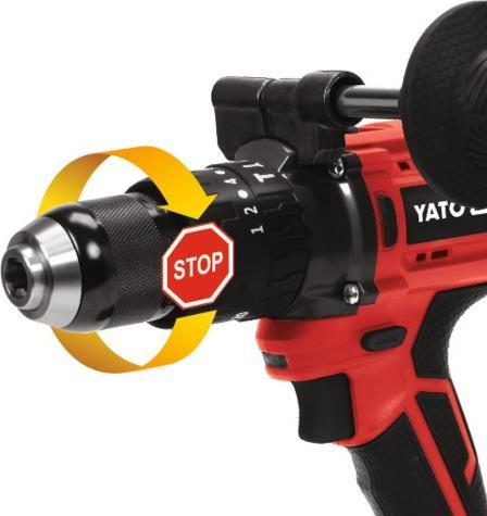 Produktbild Yato WIERTARKO-WKRĘTARKA UDAROWA 18V LI-ION 82790 / 1x3,0Ah 75Nm / SILNIK BEZSZCZOTKOWY