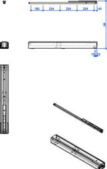 Actual product image Peka Metall Tall cabinet front full extension box for wooden structures