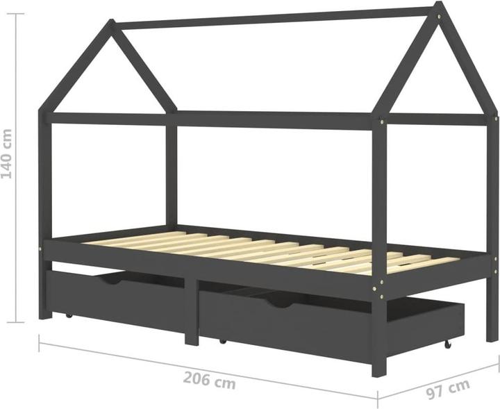 Produktbild vidaXL Kinder Bettrahmen (90 x 200 cm)