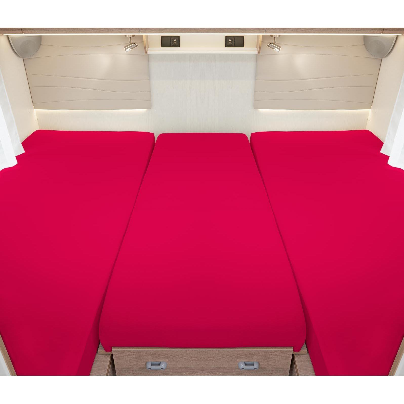 BettwarenShop, Fixleintuch, Set Heckbett (3-tlg) (50 x 145 cm, 35 x 130 cm, 70 x 190 cm)