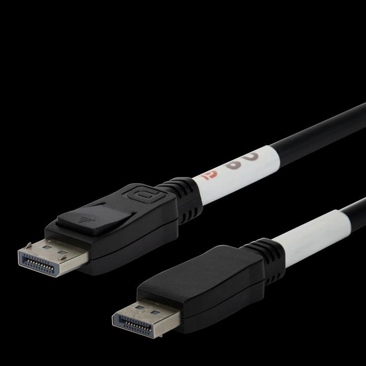 Actual product image Deltaco DisplayPort cable, DP 2.1, 8K DP80, 0.5m - Black (0.50 m)