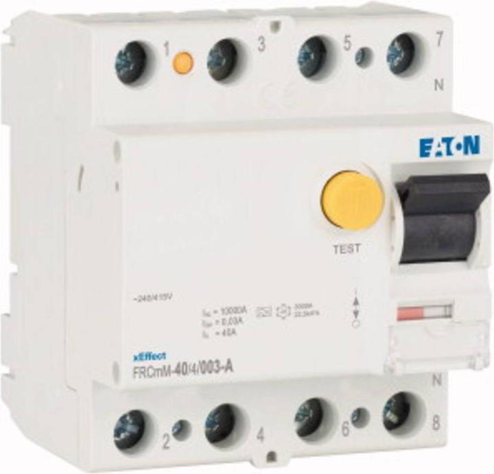 Produktbild Eaton MOE FRCMM-40/4/003-A FI-Schalter, 40A, 4p, 30mA, Typ A