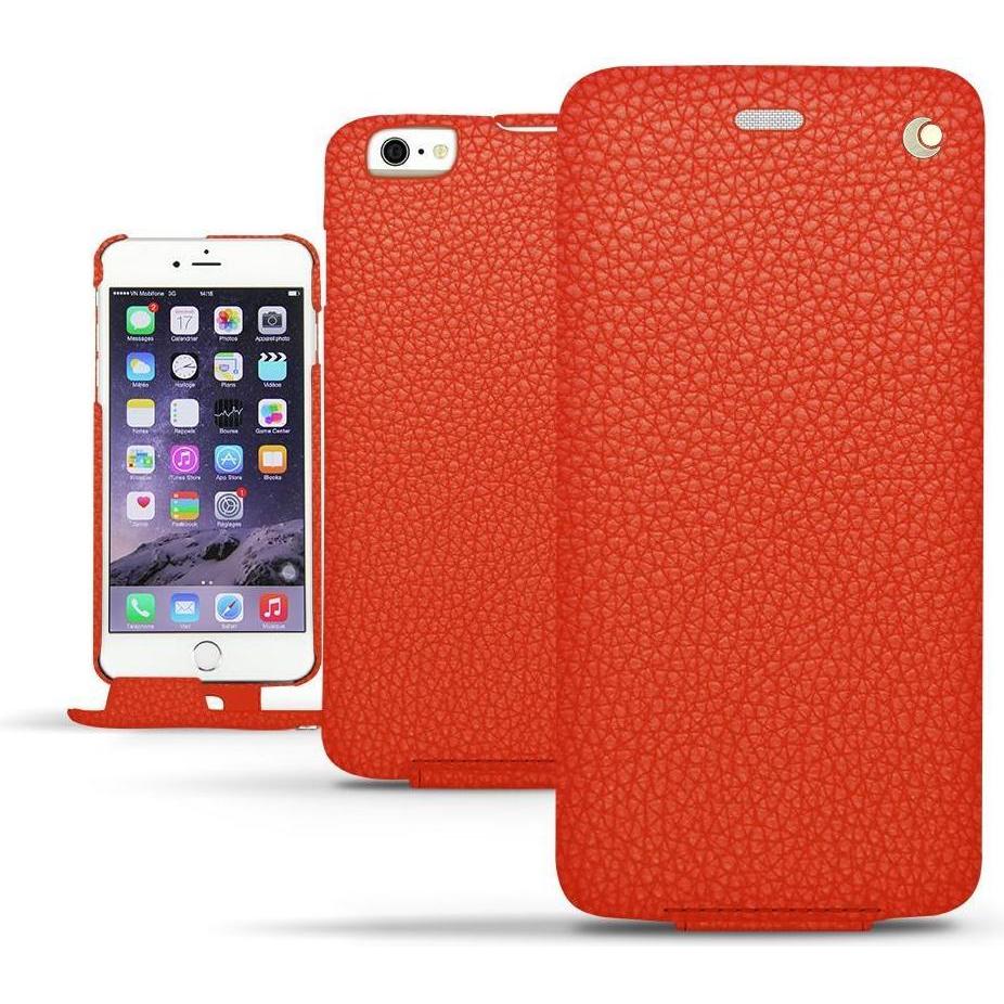 Noreve Lederschutzhülle vertikal (Apple iPhone 6 Plus), Smartphone Hülle, Orange