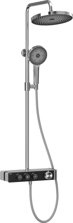 Emke Sistema doccia con termostatico miscelatore doccia cromato set completo doccia a pioggia con