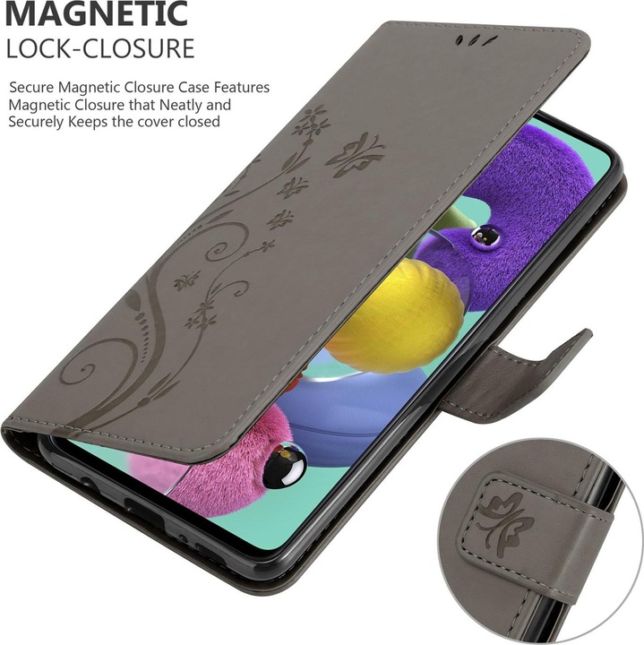 Produktbild Cadorabo Flower Book Cover (Samsung Galaxy A51 5G)