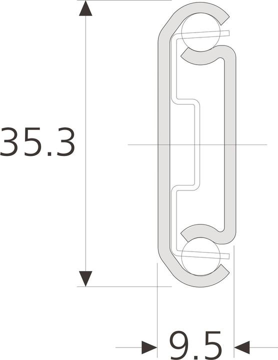 Produktbild Accuride Kugelauszug Schubladenschiene DZ2026 350mm Teilauszug, Stahl verzinkt