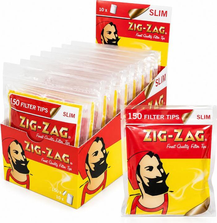 Actual product image Zig-Zag Slim Filter 150Stk, Packung à 10 Beutel