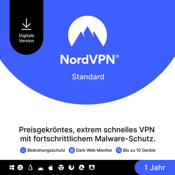 Produktbild Nord VPN Software bis zu 6 Geräte (6 User, 12 Monate)