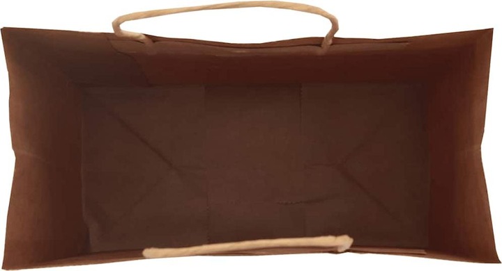 Produktbild VidaXL Kraftpapiertüten 50 Stk. mit Henkel Braun 22x11x28 cm Papiertüte (Geschenktüte, 50 x)