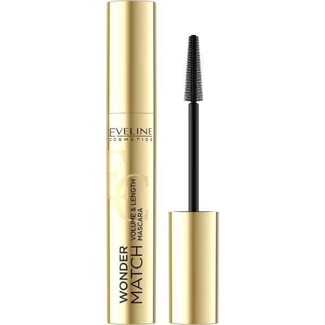 Eveline, Mascara, Wonder Match Mascara Intense Black 7Ml (Intense Black)