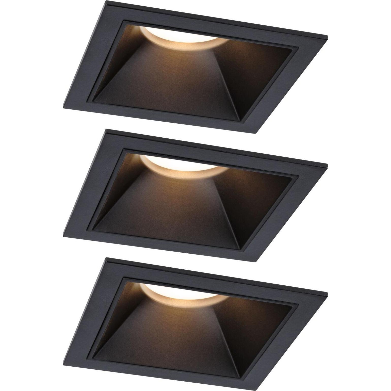 Paulmann, Wandleuchte + Deckenleuchte, Einbauleuchten-Set Cole 3-Step-Dim (470 lm)