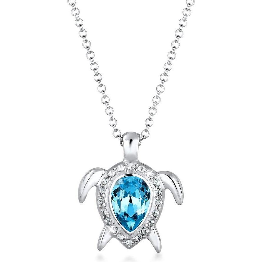 Elli, Collana, Collana Di Cristallo Tartaruga, (Argento 925)
