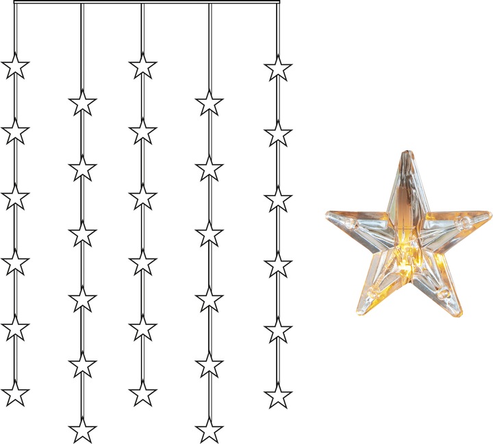 Produktbild Star Trading Sternenlichtervorhang (0.90 m)