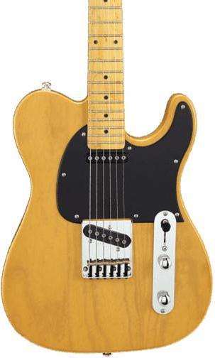 G&L GL Guitars E-Gitarre ASAT Classic Tribute Butterscotch Blonde (Konzertgitarre, Sumpfesche, Ahorn, Kunststoff, Nickel)