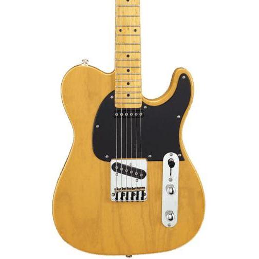 G&L GL Guitars E-Gitarre ASAT Classic Tribute Butterscotch Blonde (E-Gitarre, Sumpfesche, Ahorn, Kunststoff, Nickel), Gi...