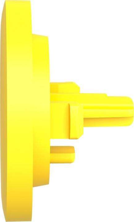 Actual product image Schneider Electric Yellow plain cap for flush PUSHBUTTON
