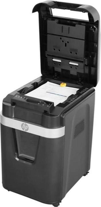 Image du produit HP Pro Shredder Auto 200CC Destructeur coupe croisée P-4, 4 x 20 mm, jusqu'à 200 feuilles, noir (Coupe de particules)