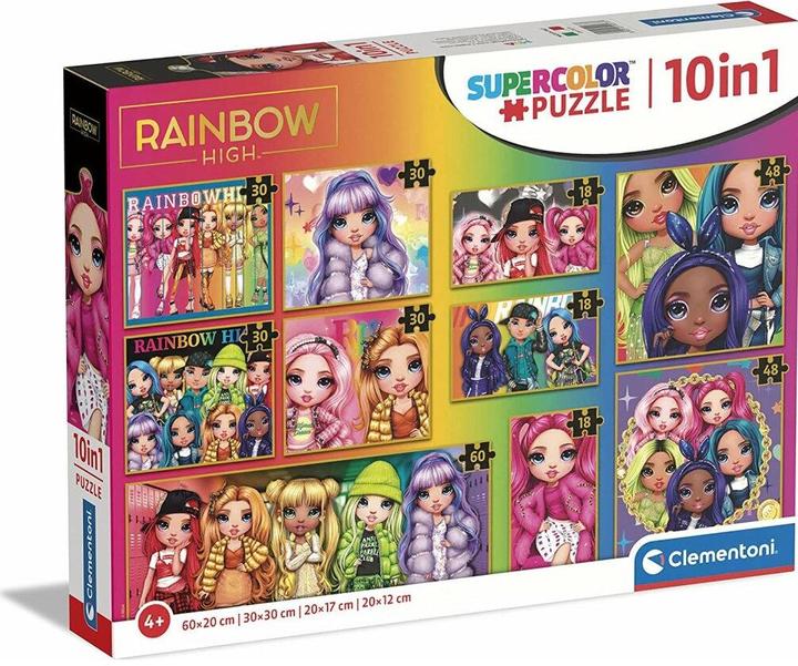 Actual product image Clementoni Puzzle 10 in 1 Rainbow High 20273 (10 pieces)
