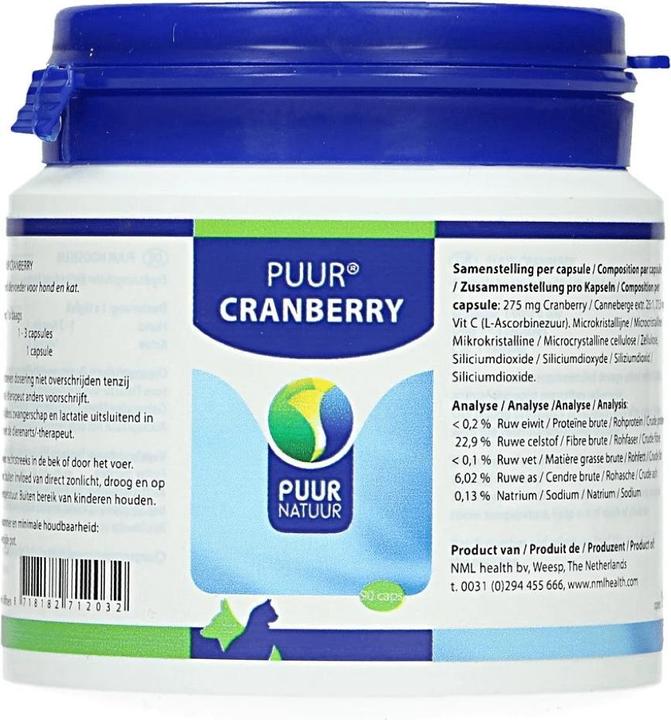 Produktbild Puur Natuur Cranberry (90 Stk., 74 g)
