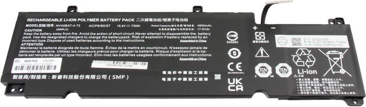 Immagine prodotto Clevo 6-87-NV4RS-74M00 (4 cubicoli, 4600 mAh)