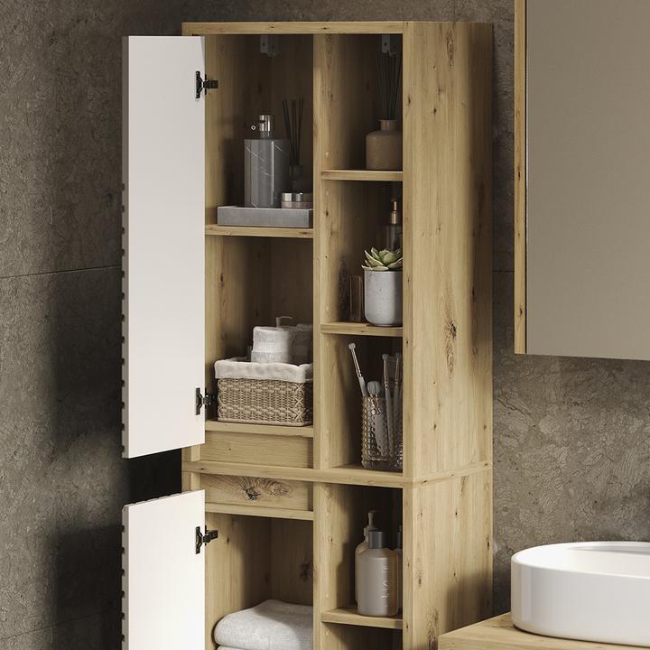 Produktbild Vicco Hochschrank Viola, Artisan-Eiche/Cashmere, 50.2 x 170 cm (50.20 x 33.10 x 170 cm)