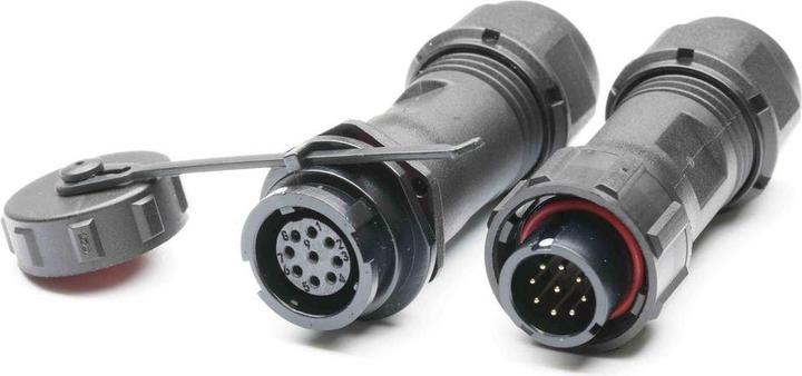 Produktbild RS PRO Rundsteckverbinder Stecker, Buchse 9-polig / 5A Kabelmontage, Lötanschluss IP 67