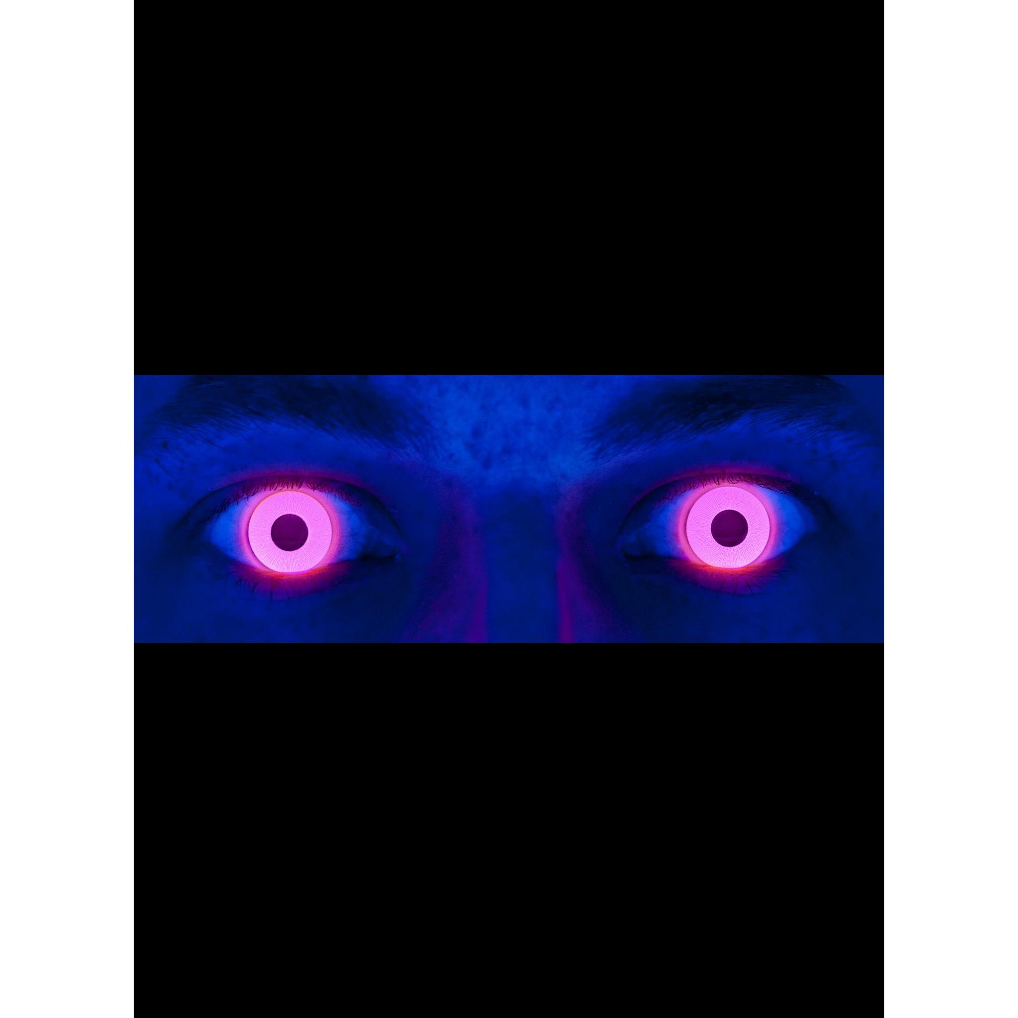 Thumbnail - Metamorph, Farbige Linsen, Rote UV Teufel Jahreslinsen Faschings Kontaktlinsen (Gelb)