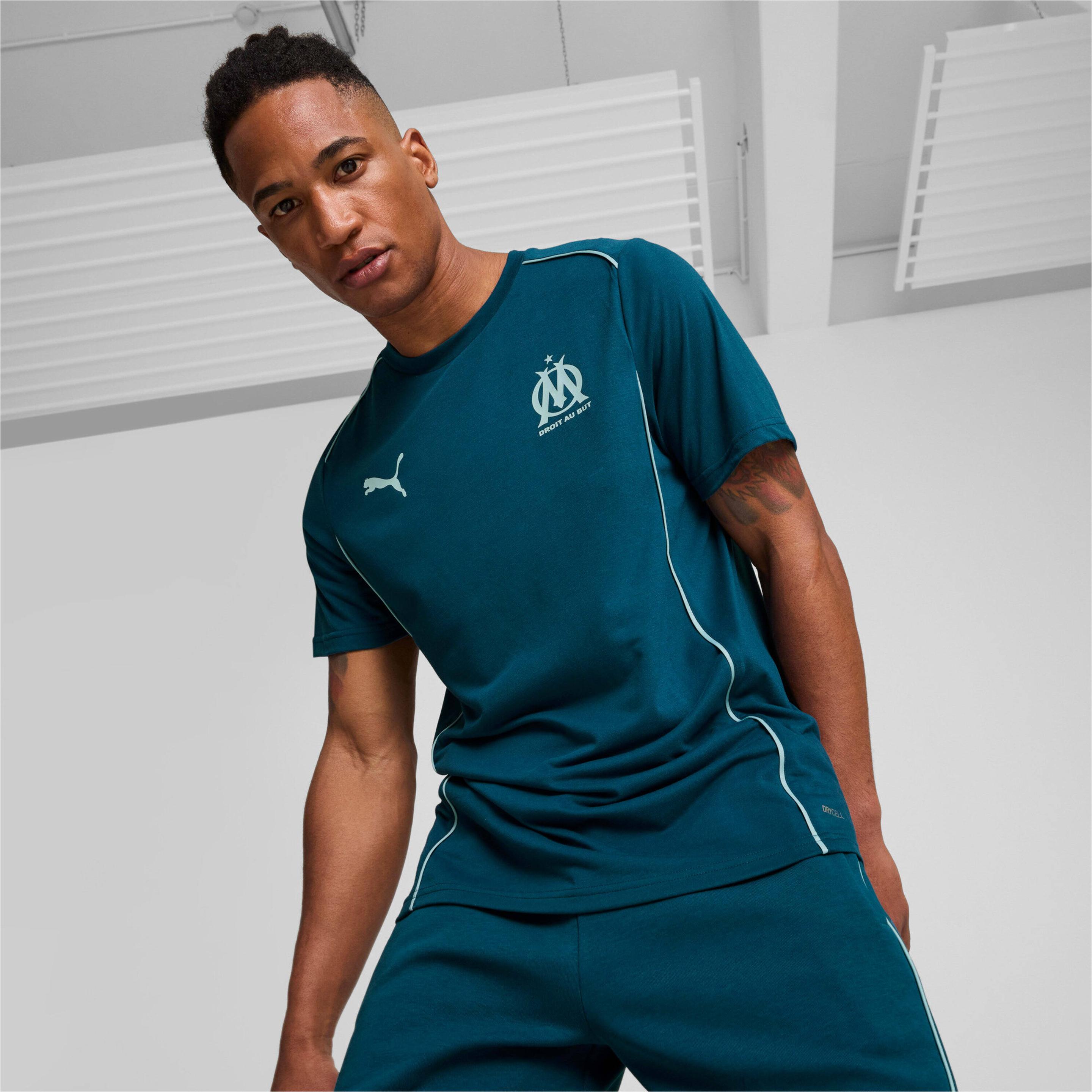 Thumbnail - Puma, Herren, Sportshirt, OM Casuals Tee (L), Blau, L