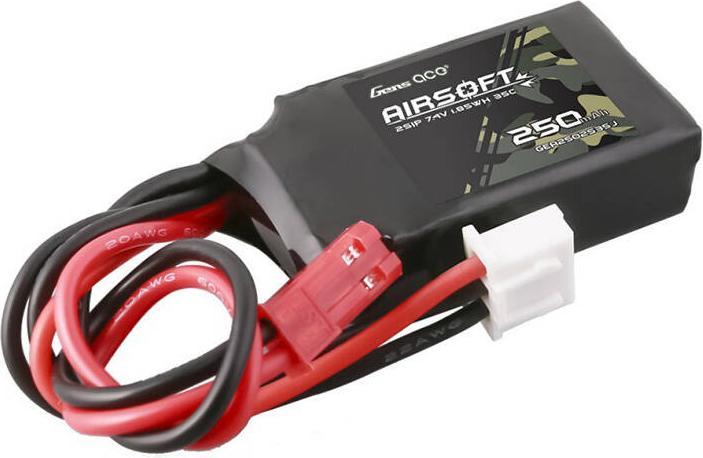 Immagine prodotto Gens Ace 250mAh 7.4V 35C 2S1P Batteria Lipo per pistola Airsoft con spina JST-SYP (7.40 V, 250 mAh)