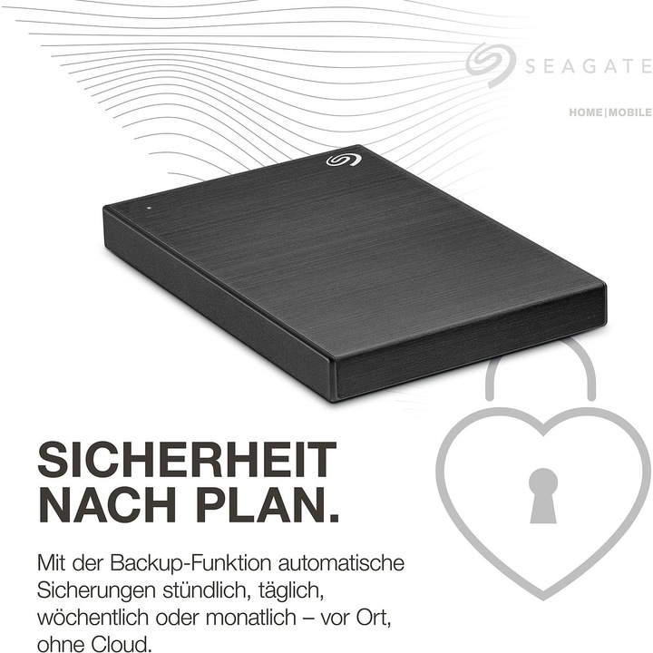 Image du produit Seagate One Touch avec mot de passe 2TB Noir (2 To)