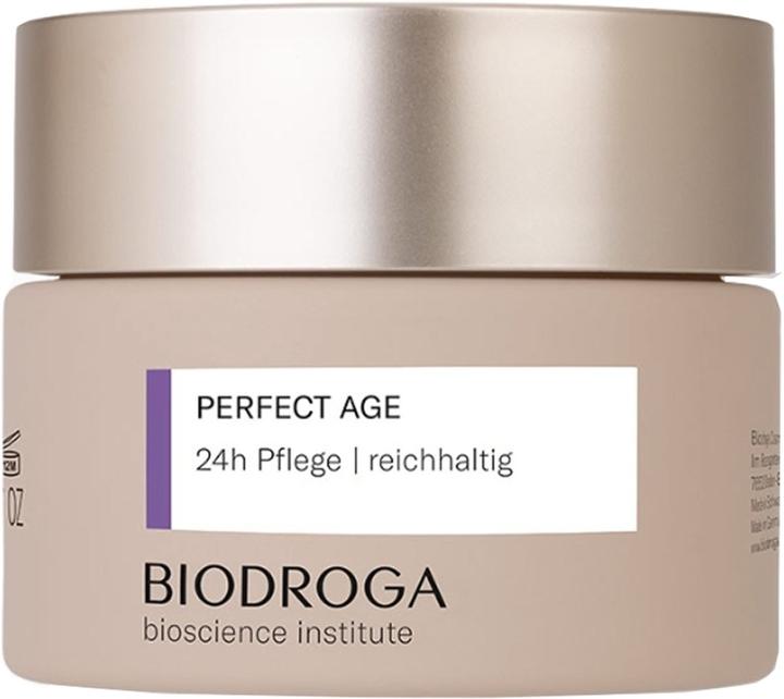 Biodroga Firming Anti-Ageing Skin Care 24 Hour Care Rich 50ml - Vegan Face Moisturising Cream Anti-W (50 ml, Tagescreme)